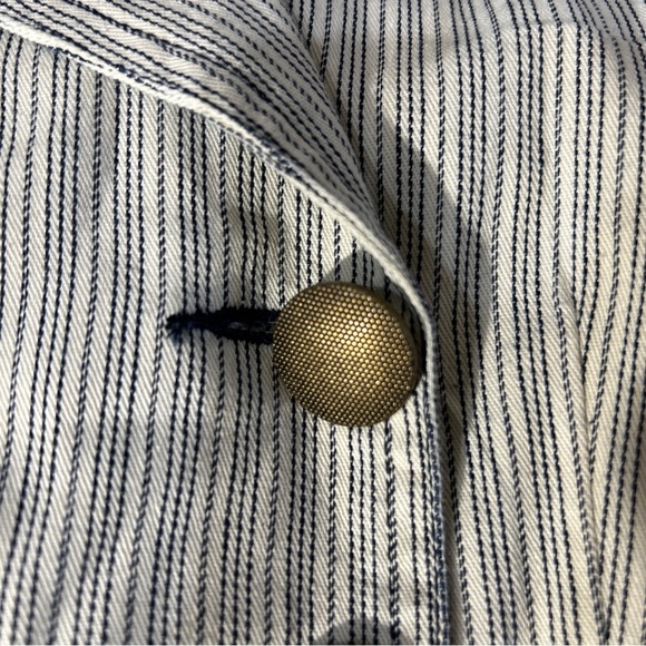 LAL Med Military Double Breasted Best Pinstriped Live A Little EUC - Picture 7 of 7